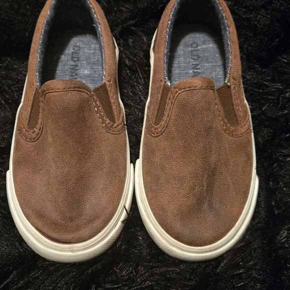 Old Navy Other - Old Navy Brown Kids Slip-On Sneakers